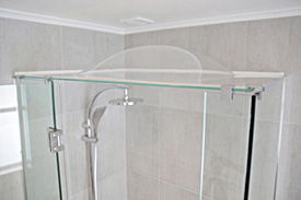 Frameless showerdome